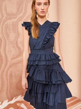 ULLA JOHNSON Aurore Dress – Midnight NWOT